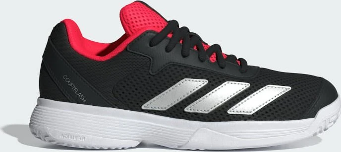 adidas Courtflash cloud white/silver metallic/core black (Junior)
