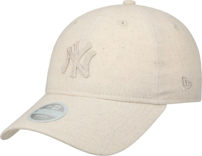 New Era 9TWENTY New York Yankees Linen Kappe light beige