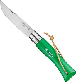 Opinel No. 7 Inox Taschenmesser baroudeur vert prairie