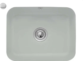 Villeroy & Boch Cisterna 60C Unterbau Becken mittig mit Ablauffernbedienung fossil