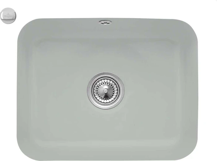 Villeroy & Boch Cisterna 60C Unterbau Becken mittig mit Ablauffernbedienung fossil