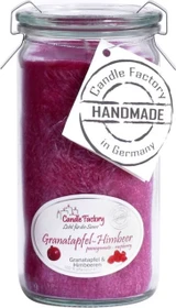 Candle Factory Mini Jumbo Duftkerze granatapfel-himbeer, 1 Stück