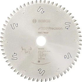 Bosch Professional Top Precision Best for Wood Kreissägeblatt 60Z, 254x1.8x30mm, 1 Stück