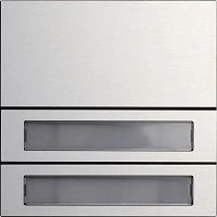 Gira System 106 Ruftastenmodul 2 Teilnehmer, aluminium