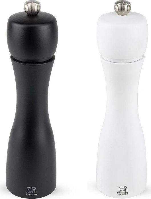 Peugeot Tahiti Duo Salz-/Pfeffermühlen-Set 20cm schwarz/weiß, 2-tlg.