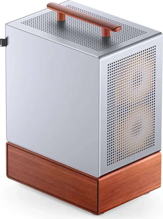 Jonsbo T7 Silver, silber/braun, Glasfenster