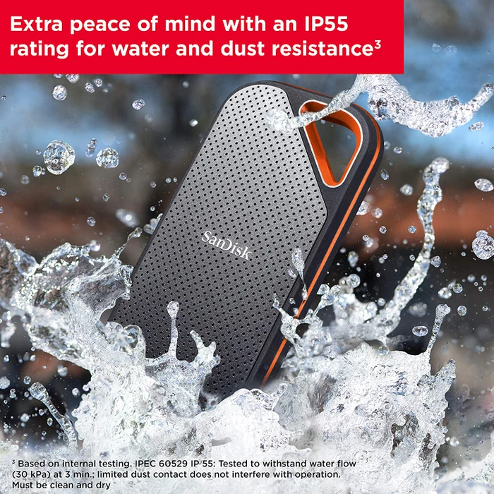 SanDisk Extreme PRO Portable SSD V2, 1TB, USB-C 3.2