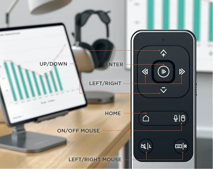Satechi R2 Multimedia Presenter Space Gray, Bluetooth