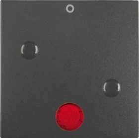 Berker S.1/B.3/B.7 Wippe mit Aufdruck "0" anschraubbar roter Linse, anthrazit matt