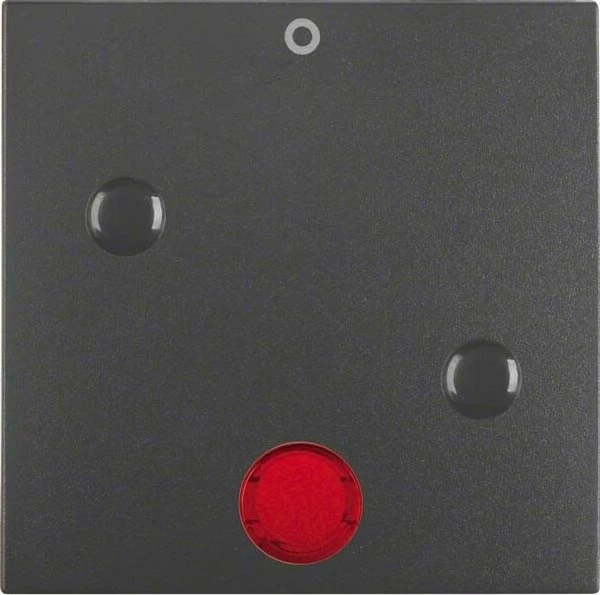 Berker S.1/B.3/B.7 Wippe mit Aufdruck "0" anschraubbar roter Linse, anthrazit matt