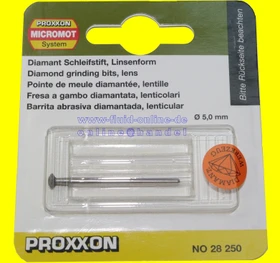 Proxxon Diamant-Kugelstift Schleifstift, 5mm, 1 Stück
