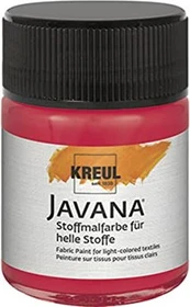 Kreul Javana Stoffmalfarbe für helle Stoffe, karminrot, 50ml