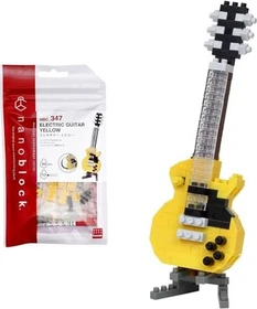 Kawada Nanoblock E-Gitarre gelb