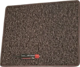 Pro Car Heizteppich mit Antirutschbelag 12V 60x40cm, braun