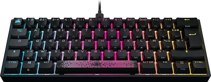 Corsair Gaming K65 RGB Mini, 60%, schwarz, MX RGB RED, USB, FR