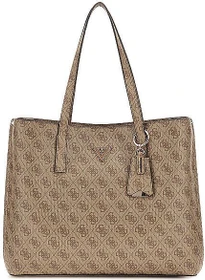 Guess Meridian II Girlfriend Shopper latte logo/brown