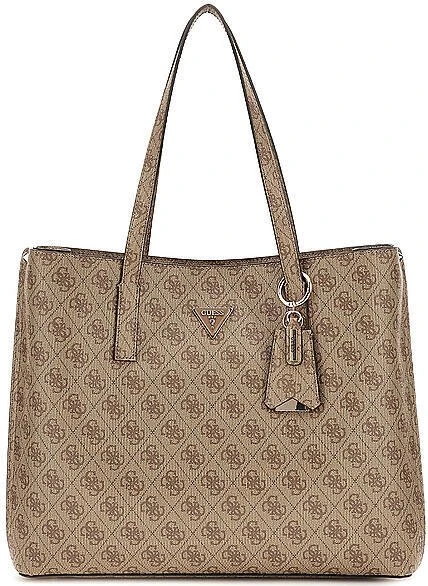 Guess Meridian II Girlfriend Shopper latte logo/brown