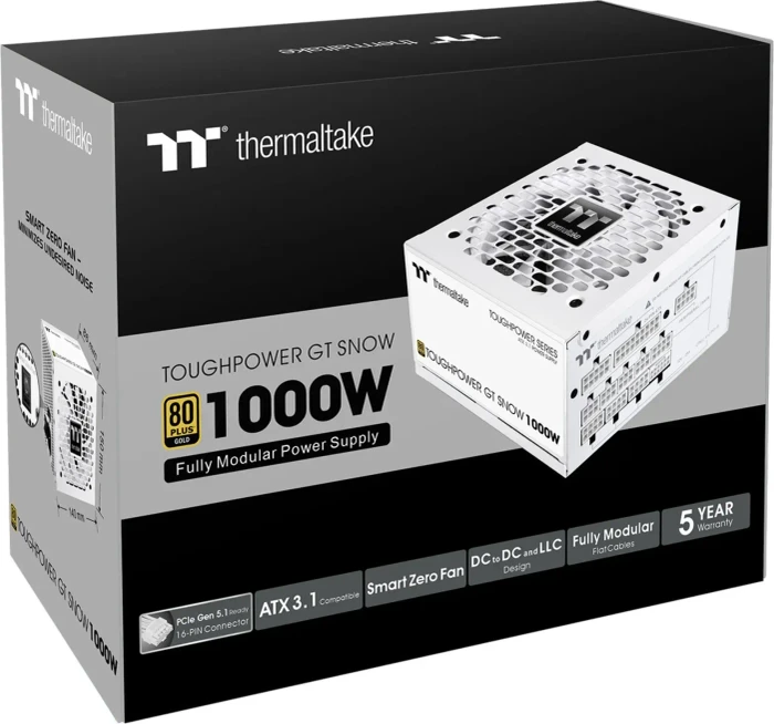 Thermaltake ToughPower GT Snow 1000W, ATX 3.1