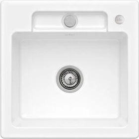 Villeroy & Boch Siluet 50 S flat flächenbündig Becken mittig mit Ablauffernbedienung weiß alpin
