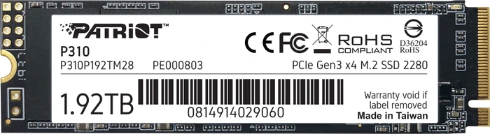 Patriot P310 SSD, M.2