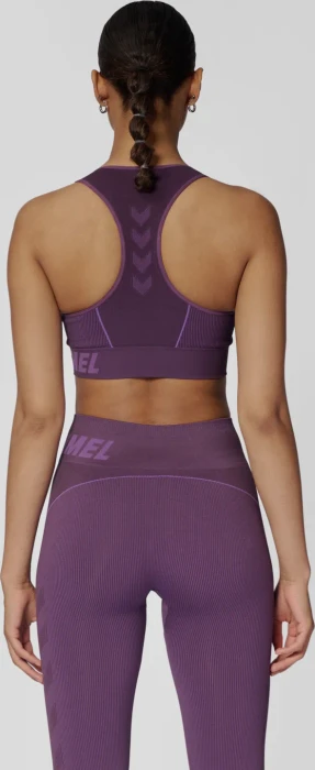 hummel Christel Sport-BH plum perfect/bellflower melange (Damen)