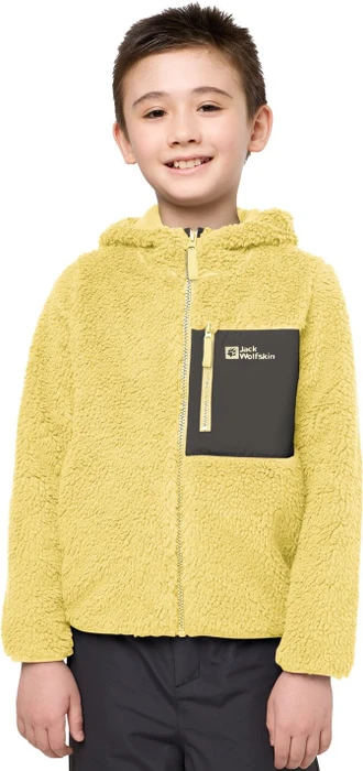 Jack Wolfskin Ice Curl Hood Jacke lemon ice (Junior)