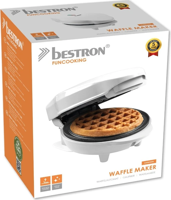Bestron AMW500W Mini Waffeleisen weiß