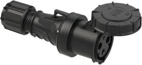 PCE CEE-Kupplung 63A 3p 6h IP67 POWER TWIST schwarz