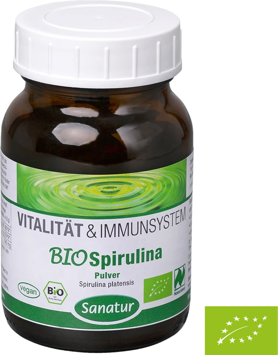 Sanatur Vitalität & Immunsystem Bio Spirulina Pulver, 125g