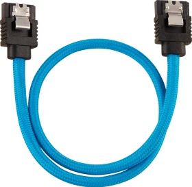 Corsair Premium Sleeved SATA 6Gb/s Kabel blau 0.3m (CC-8900251)