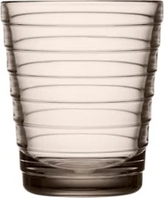 Iittala Aino Aalto Trinkglas 220ml leinen, 2 Stück