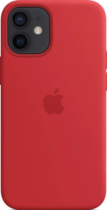 Apple Silikon Case mit MagSafe für iPhone 12 Mini rot