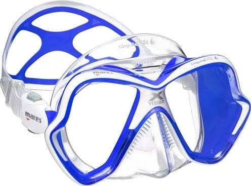 Mares X-Vision Ultra Liquidskin Zweiglasmaske blau/weiß