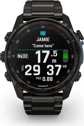 Garmin Descent Mk3i 51mm mit Titanarmband carbon grey & T2 Transceiver Bundle