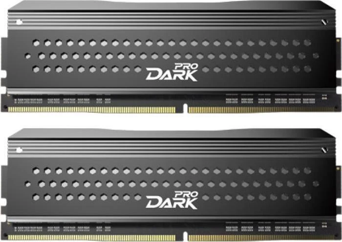 TeamGroup Dark Pro grau UDIMM 16GB Kit, DDR4-3200, CL16-16-16-36