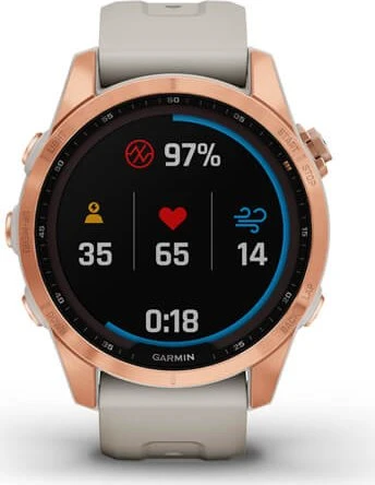 Garmin Fenix 7S Solar rose gold/light sand