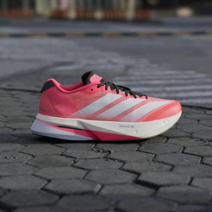 adidas Adizero Boston 13 solar turbo/cloud white/charcoal (Damen)