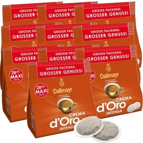 Dallmayr Crema d'Oro Intensa Kaffeepads, 28 Stück