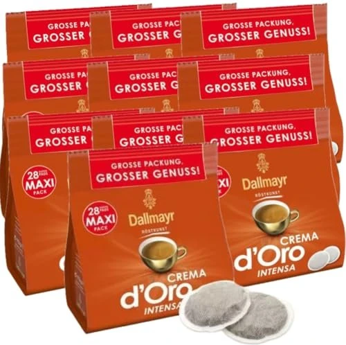 Dallmayr Crema d'Oro Intensa Kaffeepads, 28 Stück
