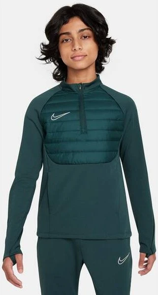 Nike Therma-FIT Academy Fußball Pullover deep jungle/black/reflective silver (Junior)