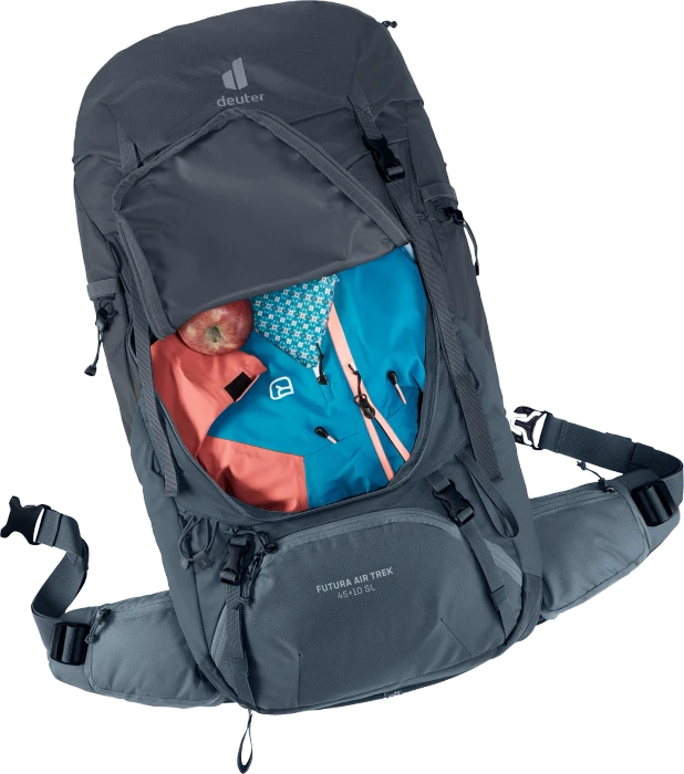 Deuter Futura Air Trek 45+10 SL black/graphite (Damen)