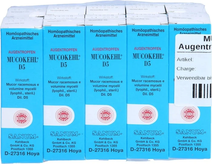 Mucokehl Augentropfen D5, 50ml (10x 5ml)