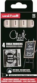 Uni-Ball Chalk PWE-5M Kreidemarker weiß, 4er-Pack