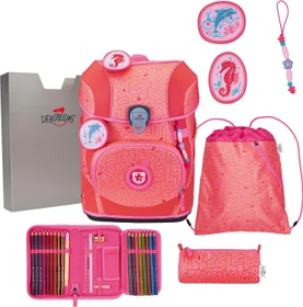 DerDieDas ErgoFlex Tiny Exklusiv Superflash Coral Reef Schultaschen-Set, 5-tlg.