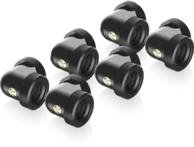 Raijintek Pelias D160906 90° 16mm Hard Tube Fitting, schwarz, 6er-Pack