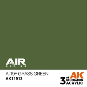 AK-Interactive 3rd Gen Acrylic Colors Air Series a-19f grass green, 17ml