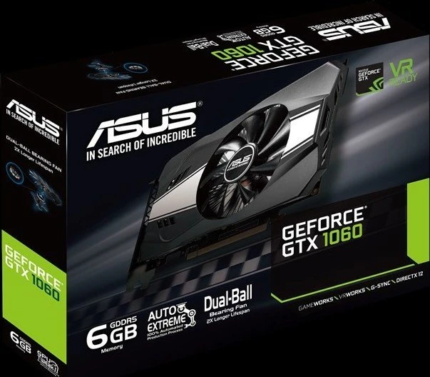 ASUS Phoenix GeForce GTX 1060, PH-GTX1060-6G, 6GB GDDR5, DVI, 2x HDMI, 2x DP