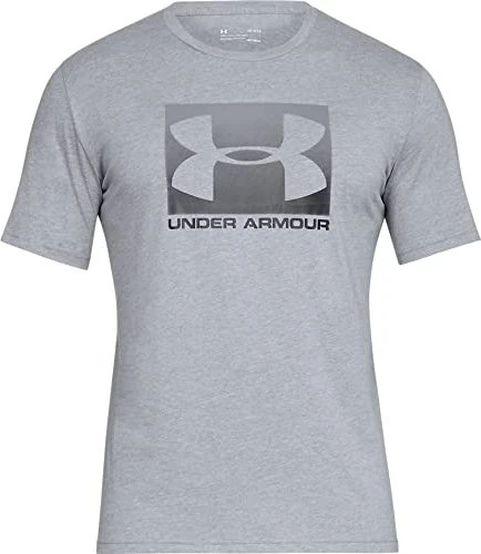 Under Armour Boxed Funktionsshirt kurzarm steel light heather/graphite (Herren)