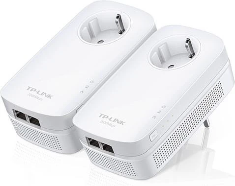 TP-Link Powerline AV2000 Passthrough Starter Kit, HomePlug AV2, 2x RJ-45, 2er-Pack