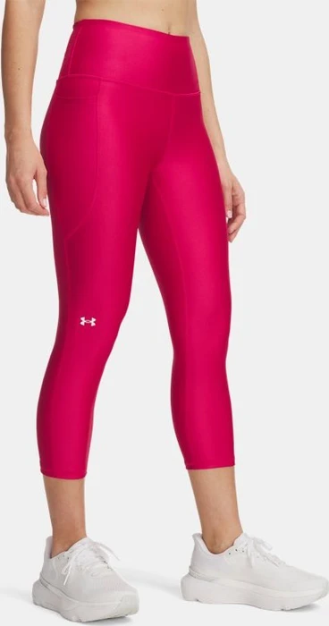 Under Armour HeatGear Armour Capri Hose 3/4 shaded fuchsia/white (Damen)